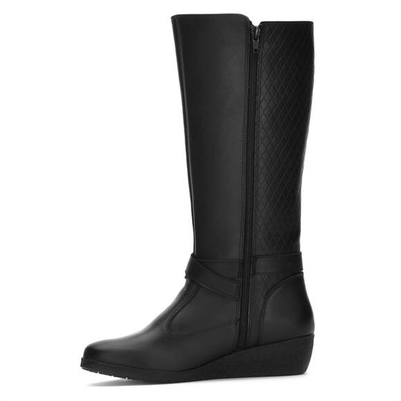 NEW ANDREA women's leather riding boots in black - Picture 2 of 3